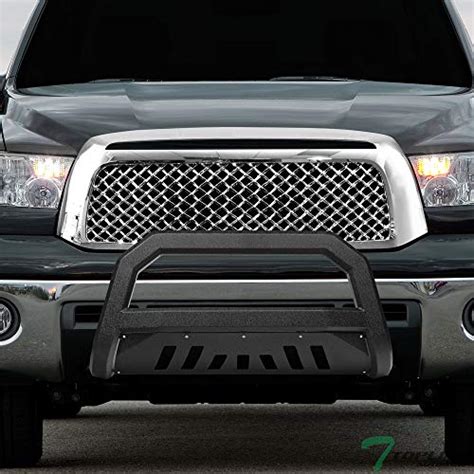 Tlaps Textured Black Avt Style Bull Bar Brush Push Front Bumper Grill