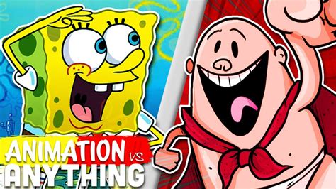 SpongeBob SquarePants Vs Captain Underpants Rap Battle ANIMATION VS