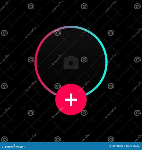 Tiktok Avatar Profile Frame Icon Of Tiktok. Vector Illustration ...