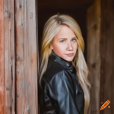 Blonde Twins In Country Attire Peeping Through Barn Door On Craiyon