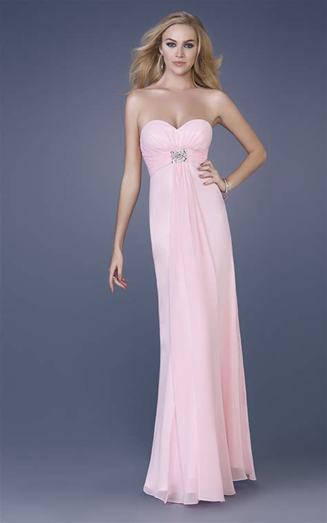 Pink Column Strapless Sweetheart Zipper Beading Pleats Floor Length