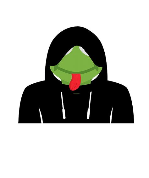 Hooded Kermit The Frog Meme Evil Kermit Meme Painting By Saunders