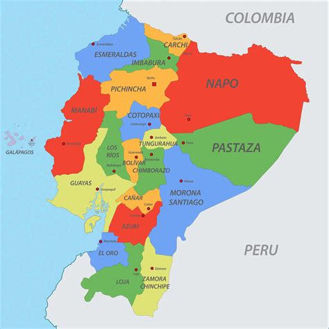 Mappa Dell Ecuador Da Stampare Scarica Gratis