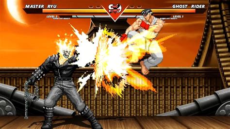 Master Ryu Vs Ghost Rider Highest Level Amazing Fight Youtube