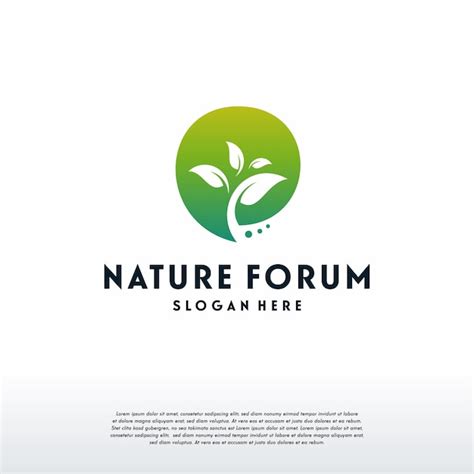 Vector De Dise Os De Logotipo De Nature Forum Vector Premium