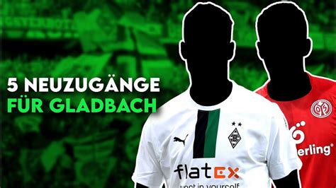 Borussia MGladbach 5 Transfers für den großen Kaderumbruch im Sommer