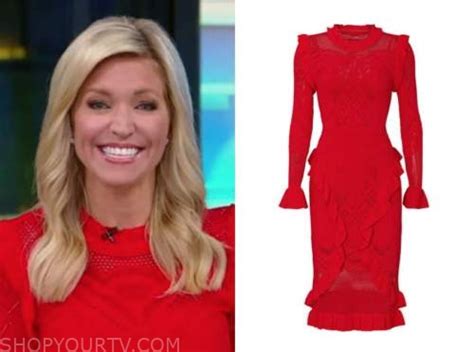 Ainsley Earhardt Red Dress