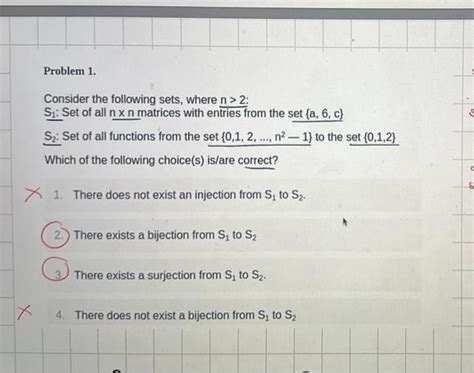 Solved Consider The Following Sets Where N 2 S1 Set Of