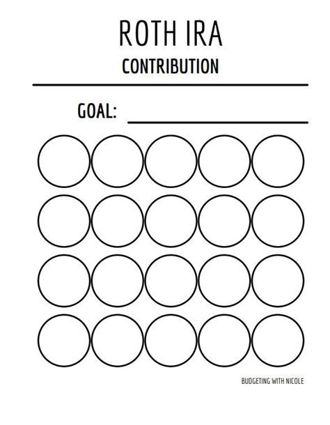 Printable Roth Ira Contribution Tracker Etsy Uk