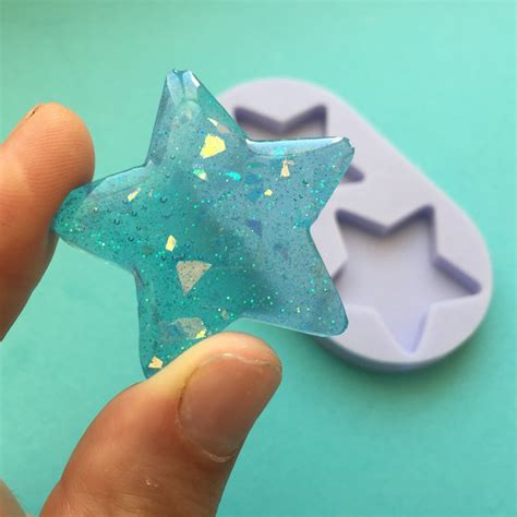 Molde De Silicona Estrella De Pulgadas Caucho De Silicona Etsy