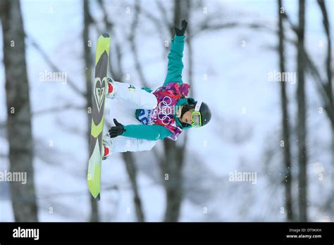 Torah Bright (AUS) competes in the women's halfpipe at the Sochi 2014 ...