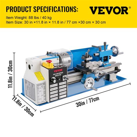 Vevor 7 X14 Mini Precision Wood Lathe 550w Metal Bench Lathe Turning Machine Vevor Us