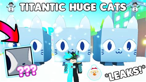 New Titanic Huge Cat Christmas Event Pet Simulator X Leaks