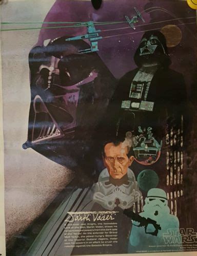 Vintage Star Wars Poster Darth Vader Burger King And Coca Cola