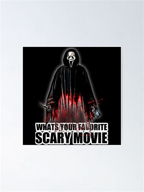 "scary movie " Poster for Sale by Boneidle568 | Redbubble