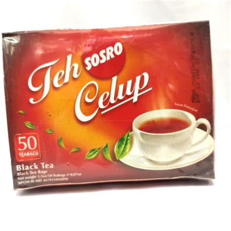 Jual Teh Celup Sosro Teh Celup Black Tea Isi 50 Bags Shopee Indonesia