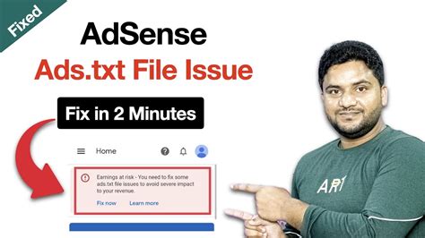 Solved Earnings At Risk You Need To Fix Some Ads Txt File Issues