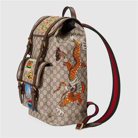 Gucci Gucci Courrier Soft GG Supreme Backpack Detail 2 Mens Designer