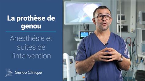 Prothèse de genou anesthésie Clinique du Genou Paris Dr Wajsfisz