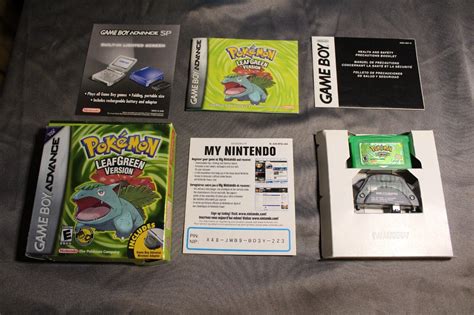 Gameboy Advance Pokemon Leaf Green Version Values Mavin