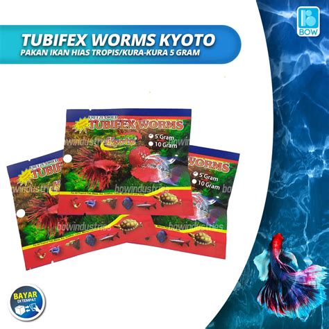 Jual Cacing Sutra Kering Tubifex Worms Worm Kyoto Makanan Pakan Ikan