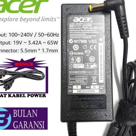 Jual Adaptor Charger Laptop Acer Aspire 4738 4741 4736 19v 3 42a