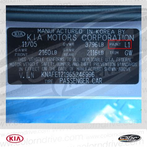 Kia Paint Color Codes - Infoupdate.org