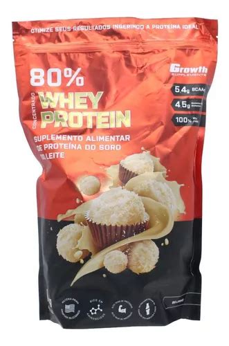 Suplemento En Polvo Growth Supplements Whey Protein 80 1kg Whey