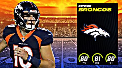 Denver Broncos Offseason Rebuild In Madden I Drafted Bo Nix Youtube