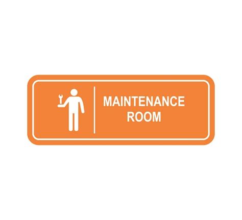 Maintenance Room Sign