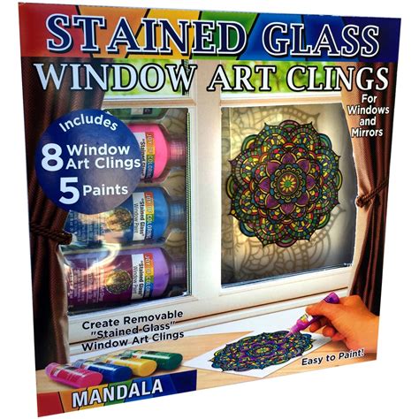 Buy Joy Of Coloringzorbitz Stained Glass Window Art Cling Kit Diy