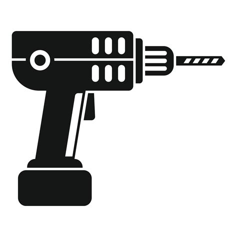 Electric Drill Icon Simple Style 14515817 Vector Art At Vecteezy