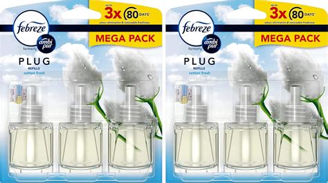 Febreze Ambi Pur Air Freshener Plug In Diffuser Refills Mega Pack