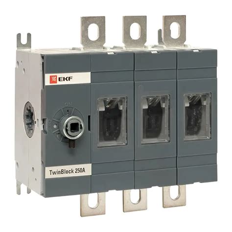 Рубильник 250A 3P без рукоятки управления TwinBlock EKF купить за 8638 ...