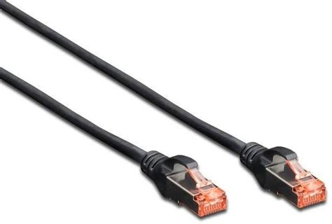 Digitus Patchcord CAT6 S FTP 1m Czarny 10 Sztuk DK 1644 010 BL 10