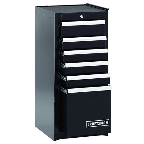 Craftsman 6-Drawer Premium Heavy-Duty Side Cabinet - Black