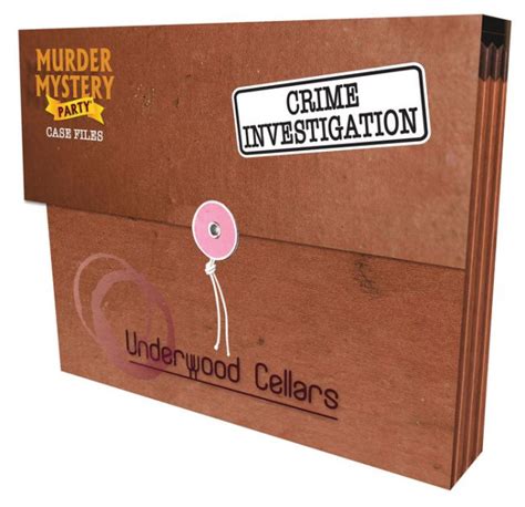 Murder Mystery Case Files Game Underwood Cellars Party Game By University Games Barnes And Noble®