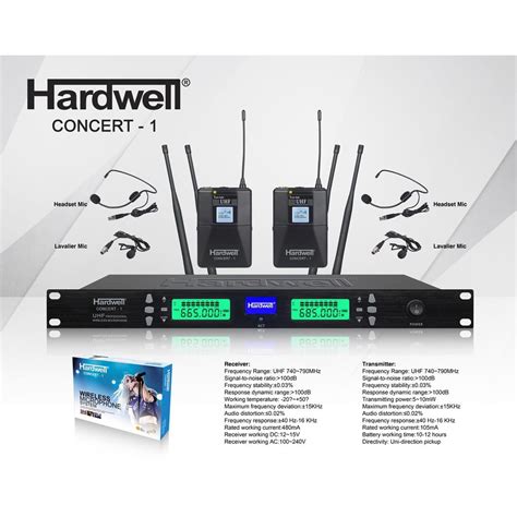 Jual Mic Wireless Hardwell Concert 1 Clip On Shopee Indonesia