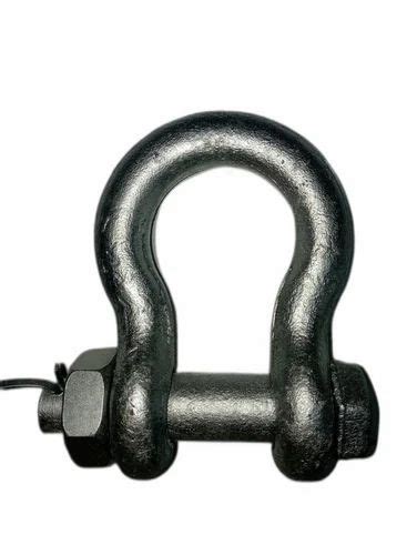 U Shape Mild Steel Bow Shackle For Chain Link Size 50 Mm Diameter