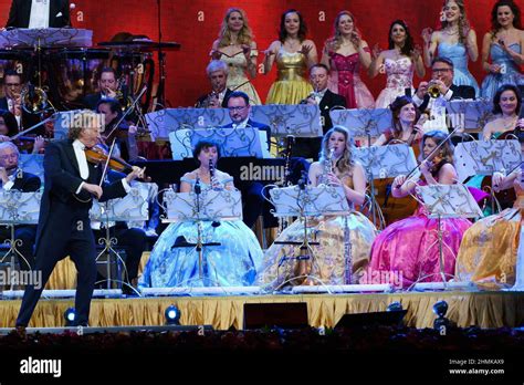 Madrid Spain 10th Feb 2022 Dutch Violinist Andre Rieu Performs