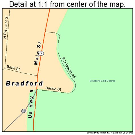 Bradford Vermont Street Map 5007225