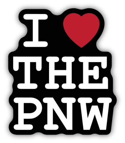 Stickers Northwest I Heart The Pnw Sticker 1 Ct Fred Meyer