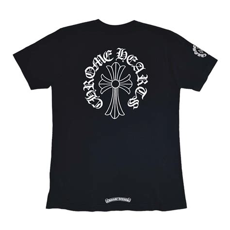 Chrome Hearts Neck Logo Cross Short Sleeve Tee Shirt Gem