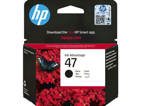 H6ZD21AE HP 47 BLACK ORIGINAL INK CARTRIDGE For HP DESKJET INK