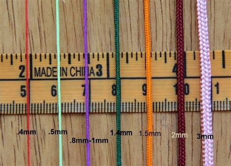 Sizes Of Paracord Chinese Knotting Cord Paracord Knots Knots