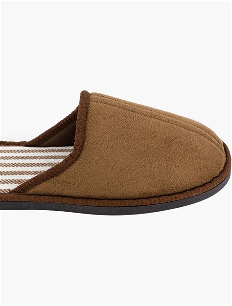 Shop Woolworths Tan Faux Suede Mule Slippers For Men From Za