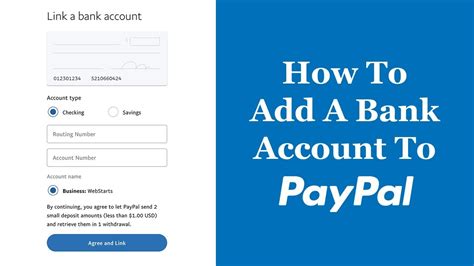 How To Add A Bank Account To Paypal Youtube