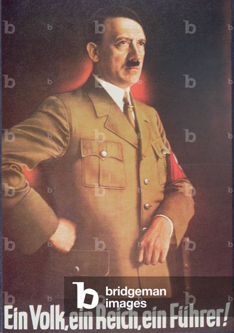 Image Of Nazi Propaganda Poster Featuring Adolf Hitler 1938 Colour