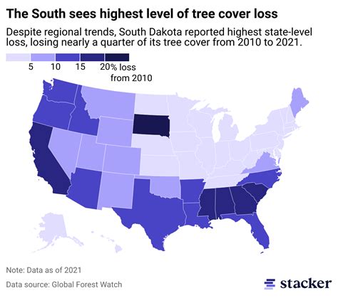 States With The Highest Levels Of Tree Cover Loss The Rounds