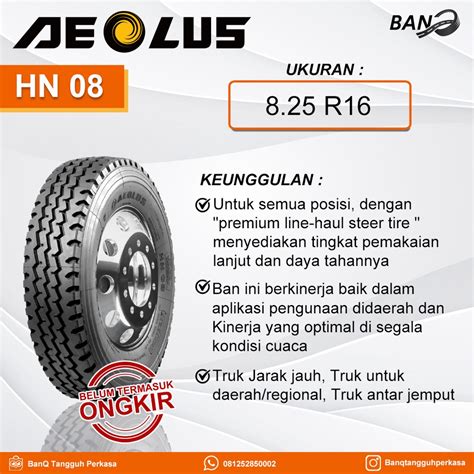 Jual Ban Truk Aeolus HN08 825R16 Ban Truk Radial Full Set Shopee